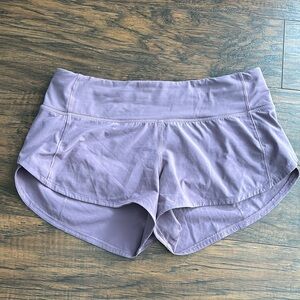 Lululemon purple running shorts size 4